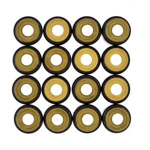 Dodge Cummins Valve Stem Seal - Cometic Gasket - .265in. x .500in. x .555in. x .645in. Metal Jacket - Yellow - `98-`02